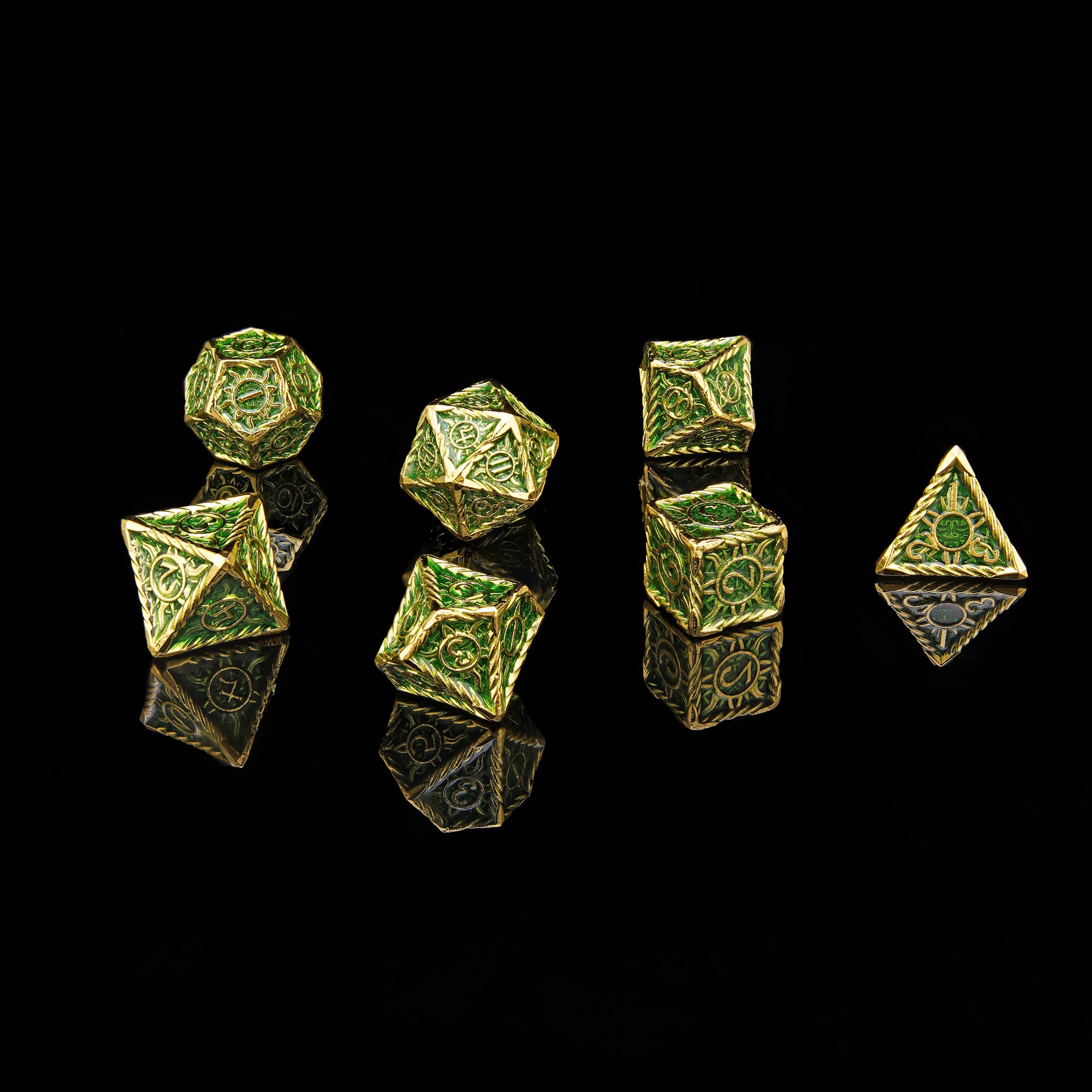 【다면체 주사위 - 초록 마법】