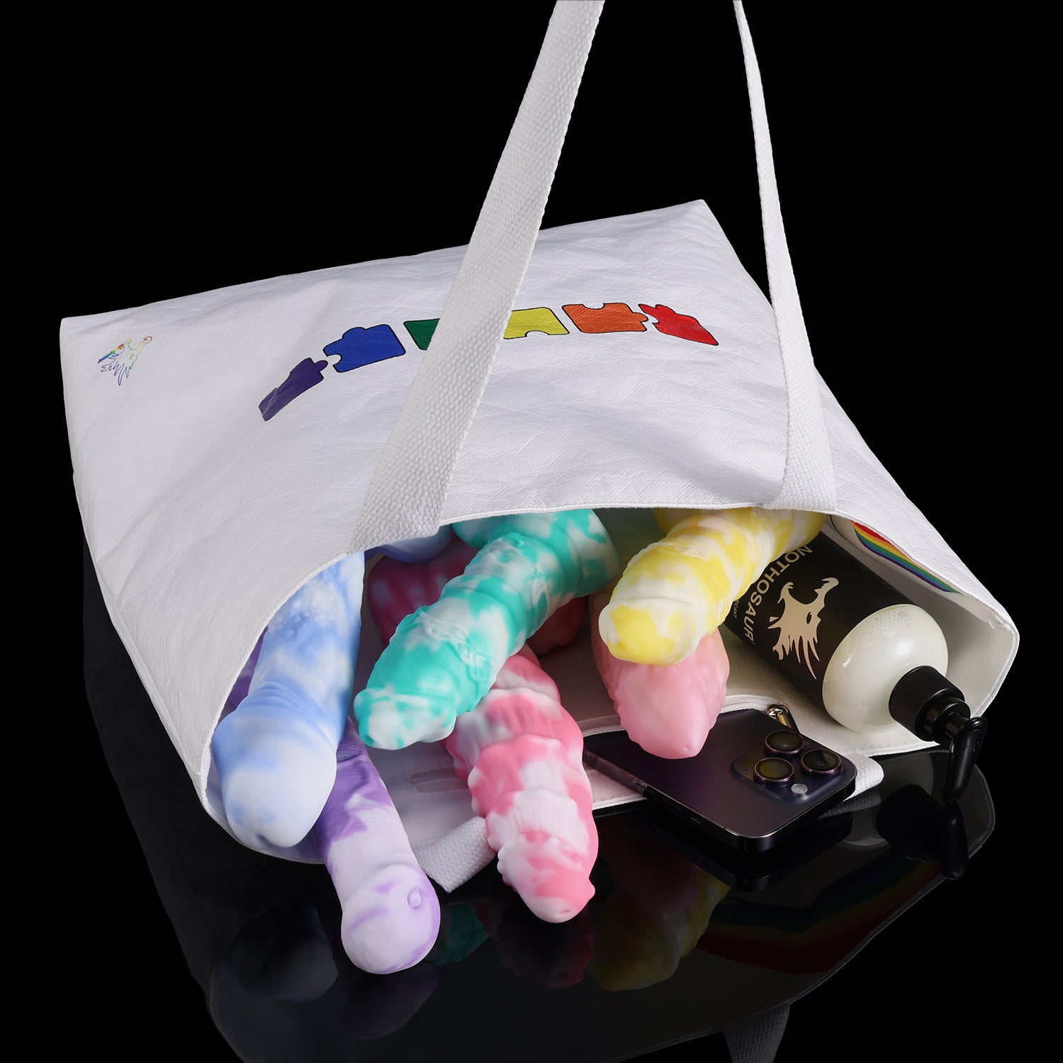 【레인보우 양면 토트백】Rainbow Totebag