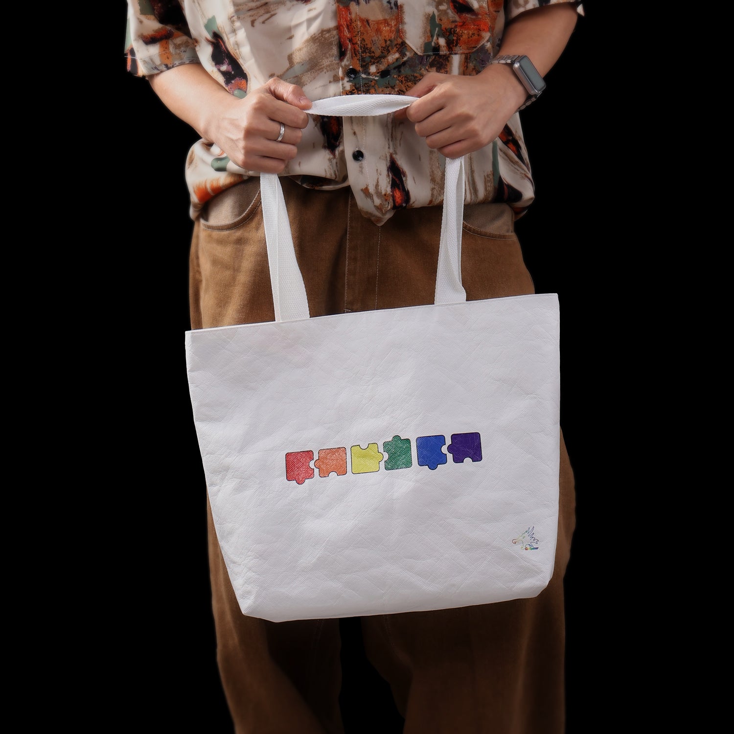 【레인보우 양면 토트백】Rainbow Totebag