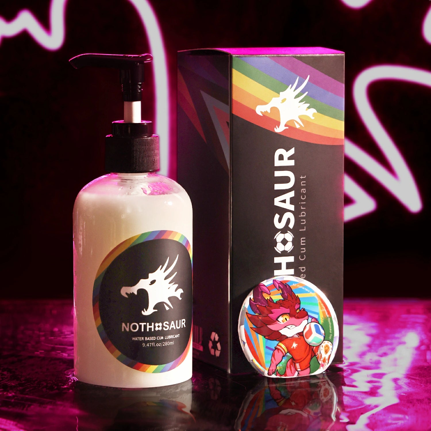 【정액 젤 레인보우 에디션】REALISTIC CUM LUBRICANT Rainbow Edition