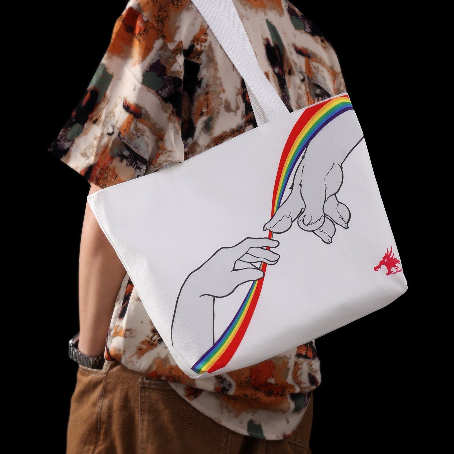 【레인보우 양면 토트백】Rainbow Totebag