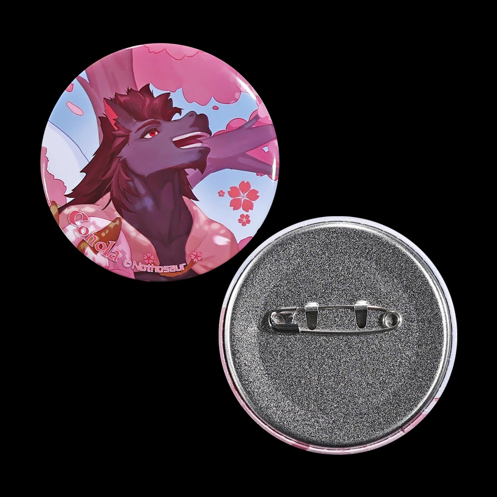 【벚꽃의 장】Nothosaur 58mm 캐릭터 캔뱃지 컬렉션
